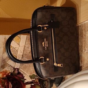 Coach Rowan Satchel In Signature Canvas